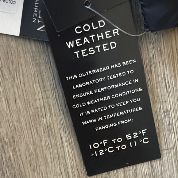 Ralph Lauren Black Puffer Jacket with Gold Zipper - Picture 5 of 6